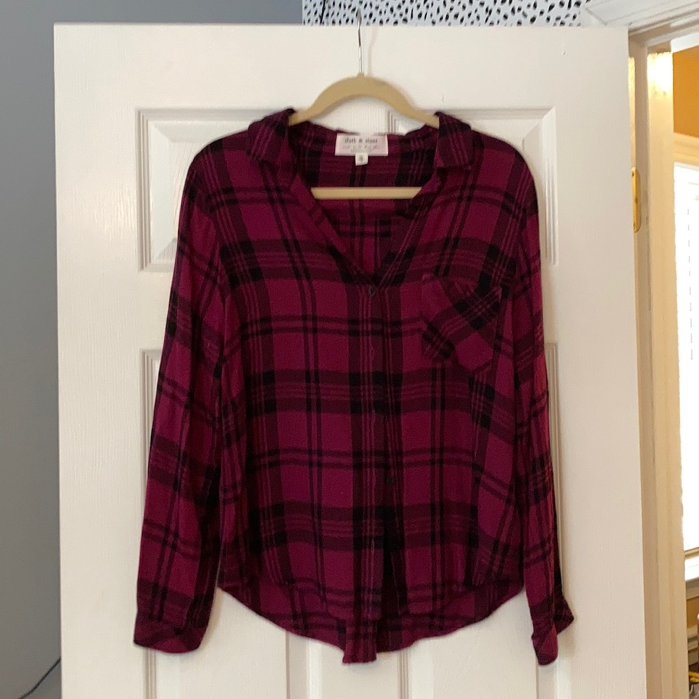 Anthropologie cloth and stone flannel